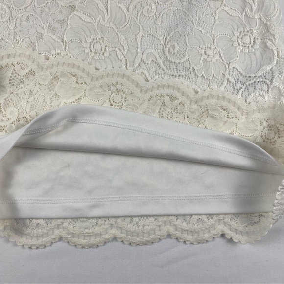 Calvin Klein Women’s Cream Lace Overlay Top Size M - Picture 7 of 10